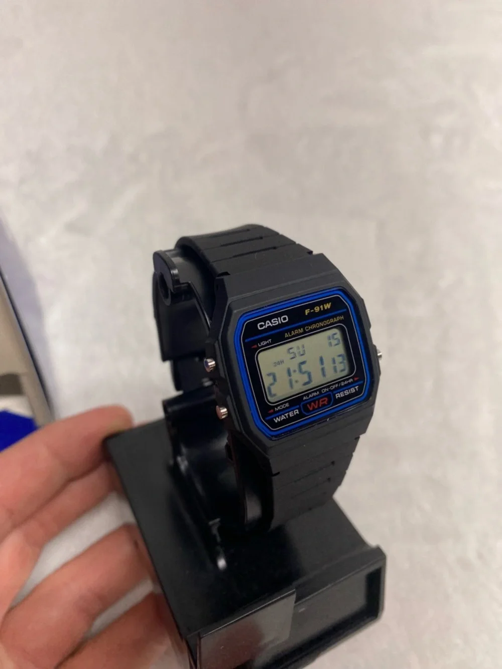 Casio F-91w Watch With Box And Booklet Great Condition